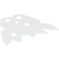 Neckwear Cape, Tattered with Holes White