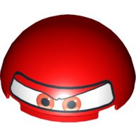 Dome Hemisphere 4 × 4 with Eyes and F1 Helmet Print (Francesco) Rot
