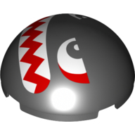 Dome Hemisphere 4 × 4 with Bullet Bill Face Print Schwarz