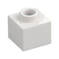 Plate 1 × 1 × 2/3 with Open Stud White