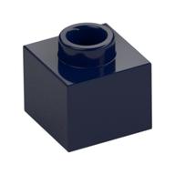 Plate 1 × 1 × 2/3 with Open Stud Dark Blue