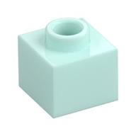 Plate 1 × 1 × 2/3 with Open Stud Light Aqua