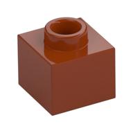 Plate 1 × 1 × 2/3 with Open Stud Dark Orange
