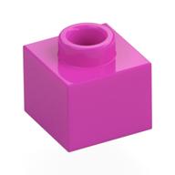 Plate 1 × 1 × 2/3 with Open Stud Dark Pink