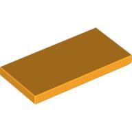 Tile 2 × 4 with Groove Bright Light Orange
