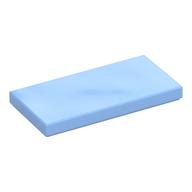 Fliese 2 × 4 mit Rille Leuchtendes Hellblau