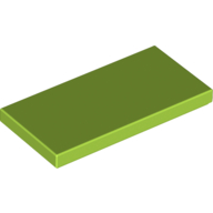 Tile 2 × 4 with Groove Lime