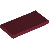 Fliese 2 × 4 mit Rille Dunkelrot