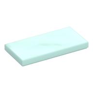 Tile 2 × 4 with Groove Light Aqua