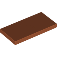 Fliese 2 × 4 mit Rille Dunkelorange