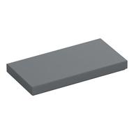 Tile 2 × 4 with Groove Metallic Silver