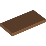 Tile 2 × 4 with Groove Medium Nougat