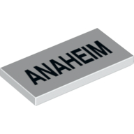 Tile 2 × 4 with 'Anaheim' Print Weiß