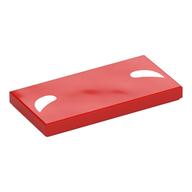 Tile 2 × 4 with White Eyebrows print Red