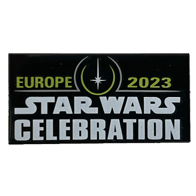 Tile 2 × 4 with 'Star Wars Celebration Europe 2023' print Black