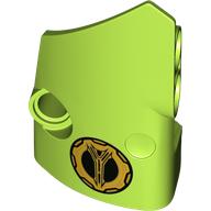 Technic Panel Fairing #1 Small Smooth Short, Side A with Lamborghini Fuel Cap print Lime