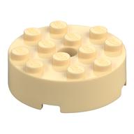 Brick Round 4 × 4 Centre Hole Tan