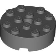 Brick Round 4 × 4 Centre Hole Dark Bluish Gray