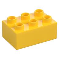 Duplo Stein 2 × 3 Gelb