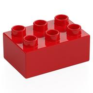 Duplo Stein 2 × 3