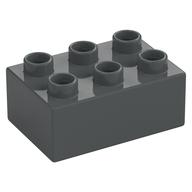 Duplo Stein 2 × 3 Dunkelblaugrau
