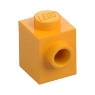 Brick Special 1 × 1 with Stud on 1 Side Bright Light Orange