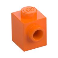Brick Special 1 × 1 with Stud on 1 Side Orange