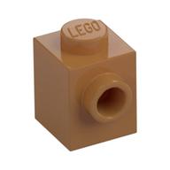 Brick Special 1 × 1 with Stud on 1 Side Medium Nougat