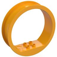 Duplo Ring with 2 × 2 Internal Studs in Leuchtendes Hellorange