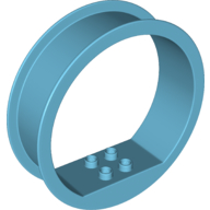 Duplo Ring with 2 × 2 Internal Studs Mittelazur