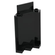 Panel 3 × 3 × 6 Corner Wall without Bottom Indentations Schwarz