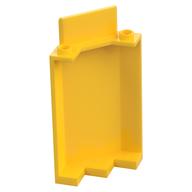 Panel 3 × 3 × 6 Corner Wall without Bottom Indentations Yellow