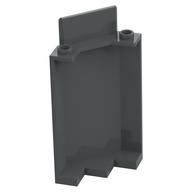 Panel 3 × 3 × 6 Corner Wall without Bottom Indentations Dark Bluish Gray