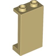 Panel 1 × 2 × 3 [Side Supports / Hollow Studs] Tan