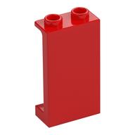 Panel 1 × 2 × 3 [Side Supports / Hollow Studs] Red