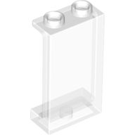 Panel 1 × 2 × 3 [Side Supports / Hollow Studs] Trans-Clear