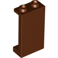 Panel 1 × 2 × 3 [Side Supports / Hollow Studs] Reddish Brown