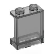 Panel 1 × 2 × 2 [Side Supports / Hollow Studs] Trans-Black