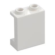 Panel 1 × 2 × 2 [Side Supports / Hollow Studs] White