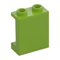 Panel 1 × 2 × 2 [Side Supports / Hollow Studs] Lime