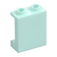 Panel 1 × 2 × 2 [Side Supports / Hollow Studs] Light Aqua