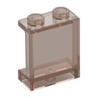 Panel 1 × 2 × 2 [Side Supports / Hollow Studs] Trans-Brown