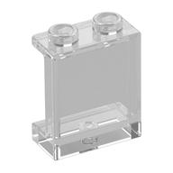 Panel 1 × 2 × 2 [Side Supports / Hollow Studs] Trans-Clear