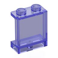 Panel 1 × 2 × 2 [Side Supports / Hollow Studs] Trans-Purple