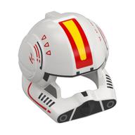 Helmet Clone Pilot with Open Visor with Red, Yellow Markings print White
