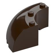 Brick Round Corner 6 × 6 × 2 Dark Brown