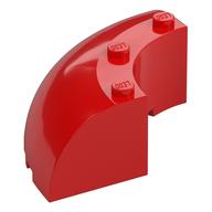Brick Round Corner 6 × 6 × 2 Red