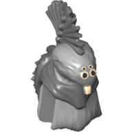 Minifig Head Special, Talz, Thi-Sen Print Dark Bluish Gray