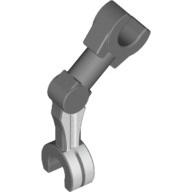 Arm Mechanical [2 Clips at 90°] with White Print on Right Dark Bluish Gray