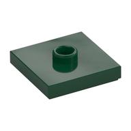 Plate Special 2 × 2 with Groove and Center Stud (Jumper) Dunkelgrün
